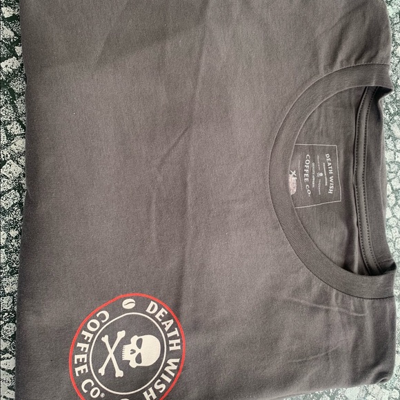 Death wish Deathwish coffee co XL cotton gray T shirt - Picture 3 of 3